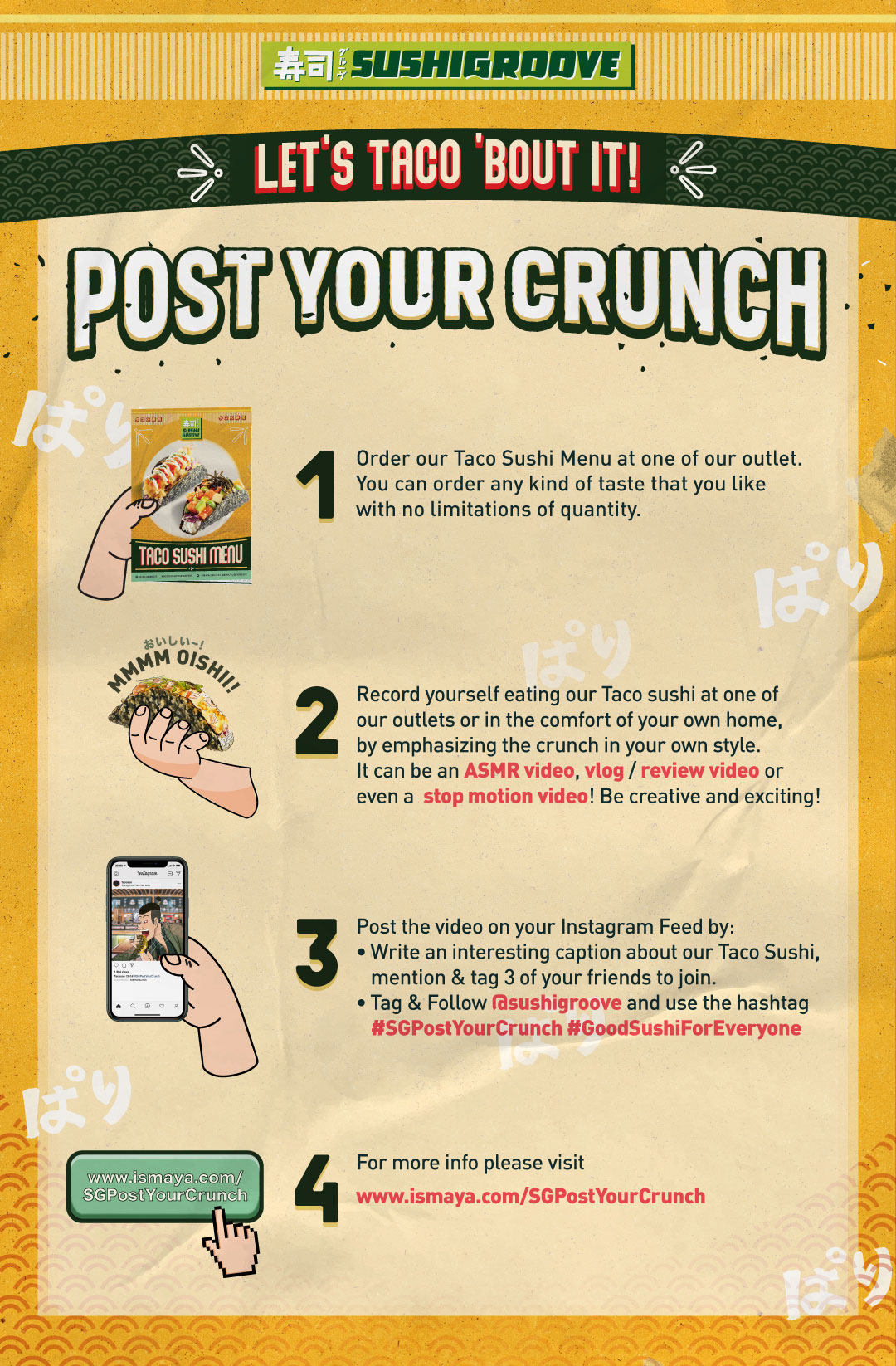 Sushigroove Special Promo Post Your Crunch - Ismaya