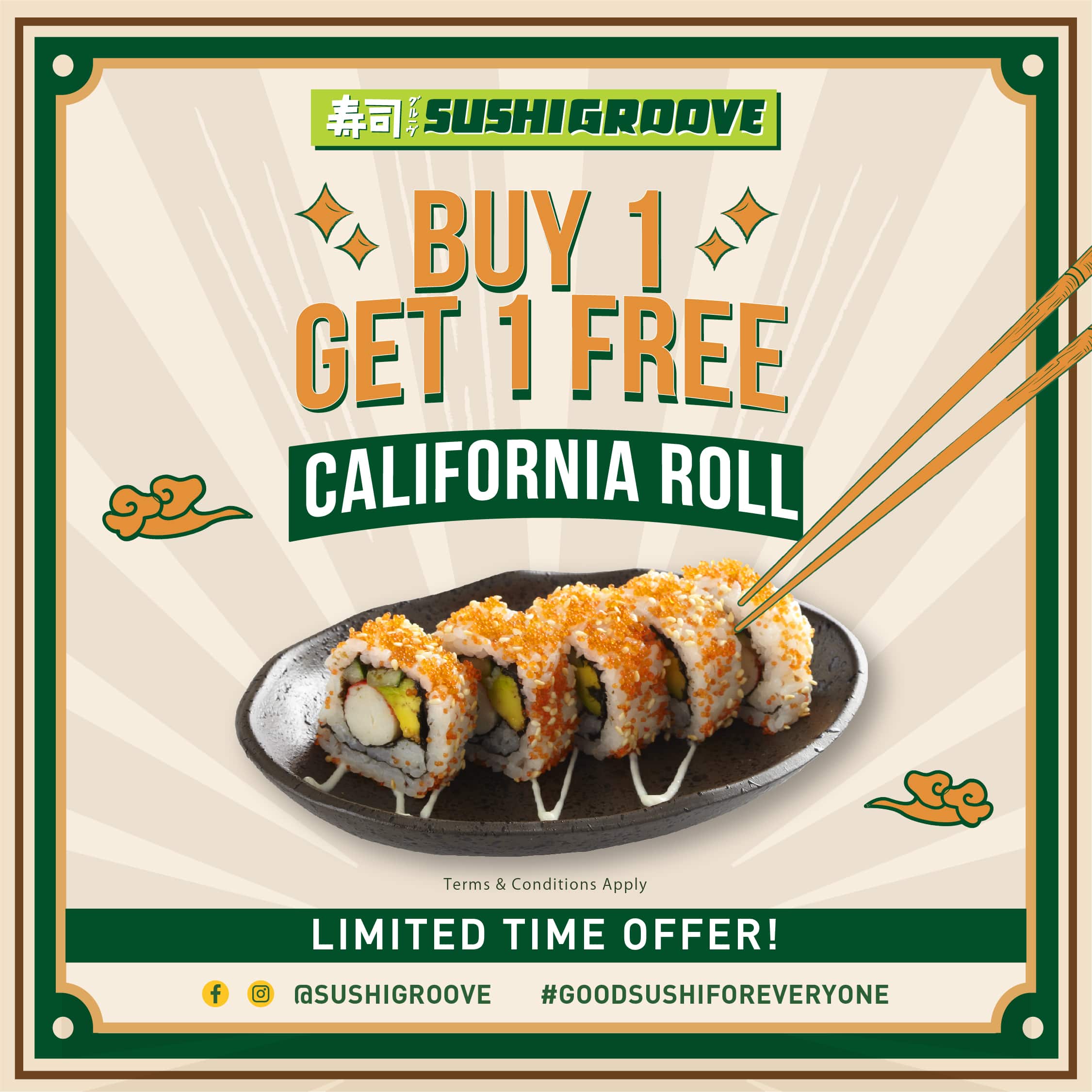 BOGO CALIFORNIA ROLL